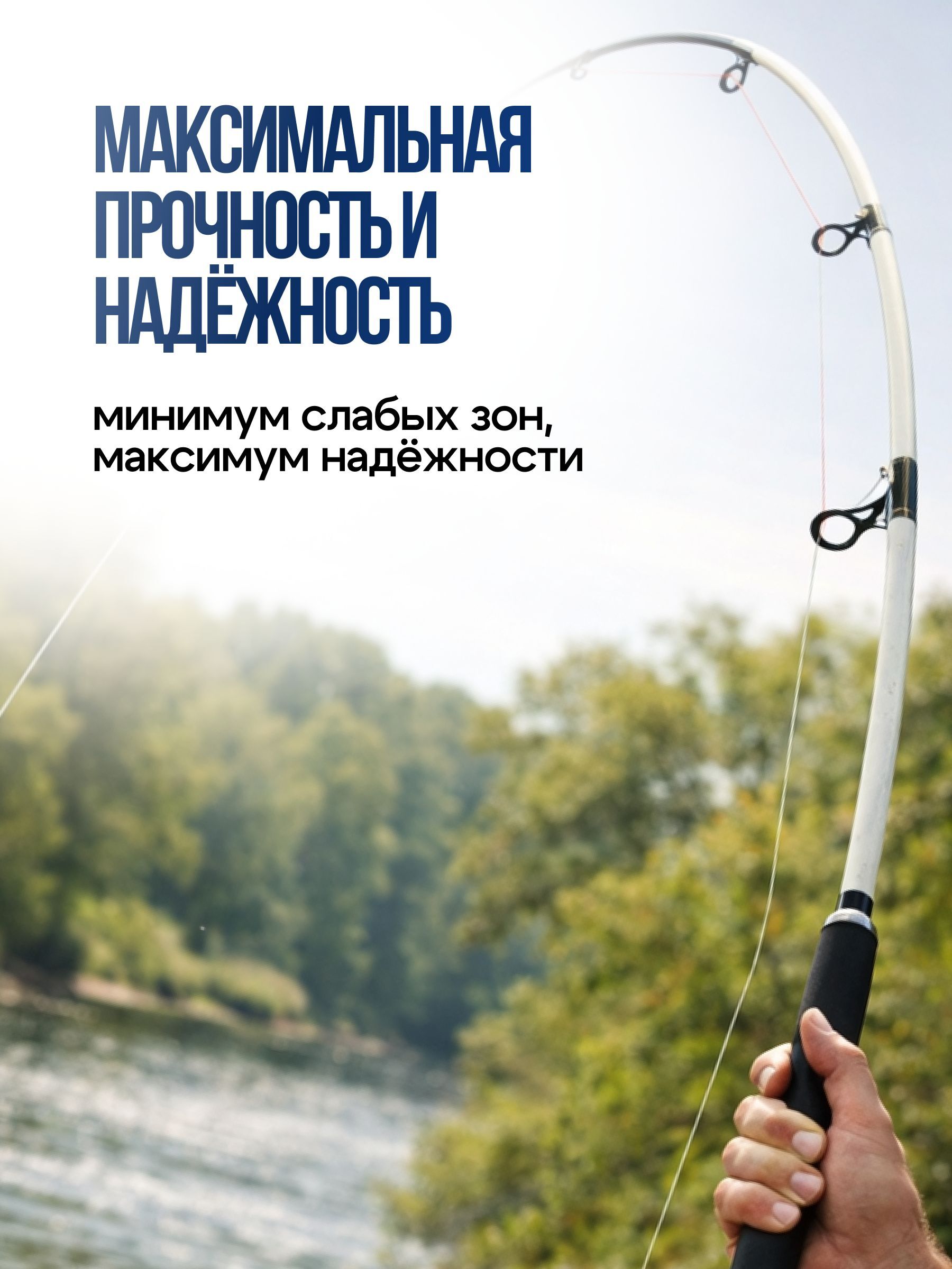 Спиннинг для рыбалки Crocodile Blue Magic / Удилище крокодил штекерное 1 шт. тест 100-250 гр 210 см