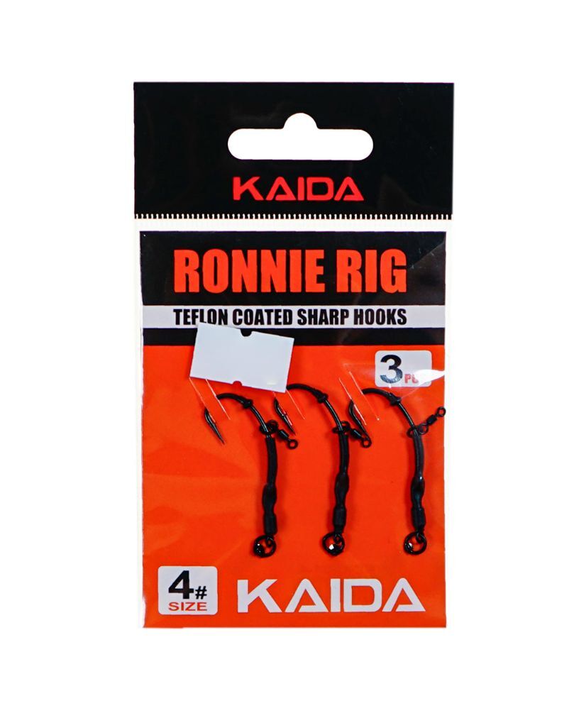 Карповый монтаж для рыбалки готовая карповая оснастка KAIDA Ronnie Rig №4 3шт