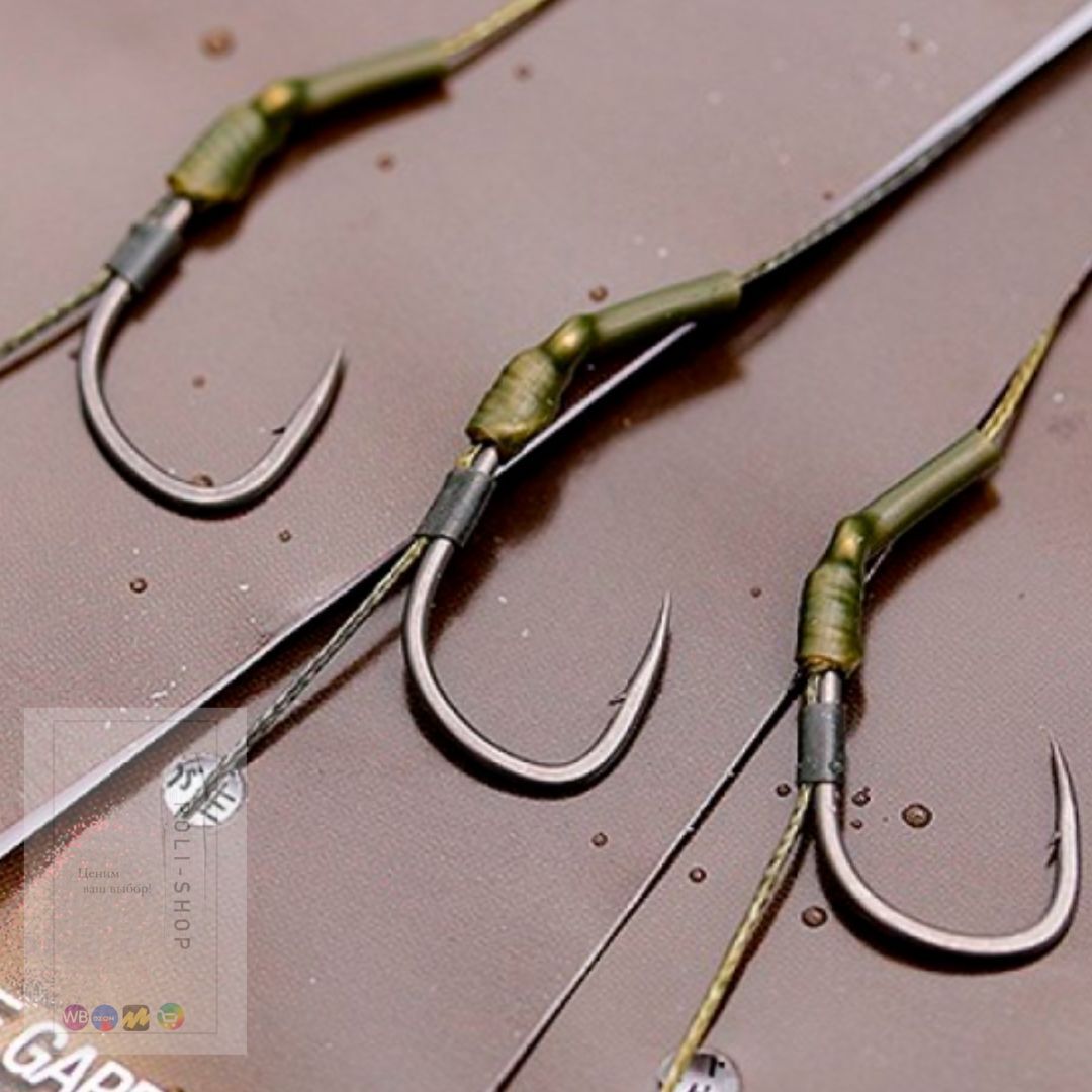 Карповый поводок для бойлов / Готовая карповая оснастка LZY JFishing , №6 20lb 8.5 кг