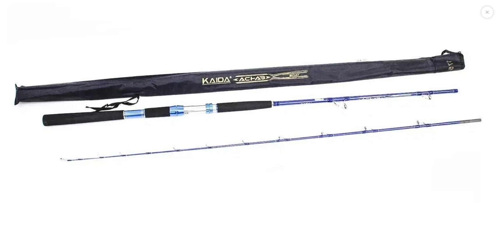 Удилище силовое Kaida BOAT ACHAB тест до 150g, 2,4м / Удочка рыболовная