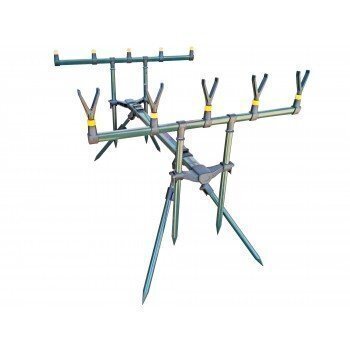 Подставка для удочек, ROD-POD Kaida A9-4 на 8-х ногах, под 5 удочки, чехол-сумка