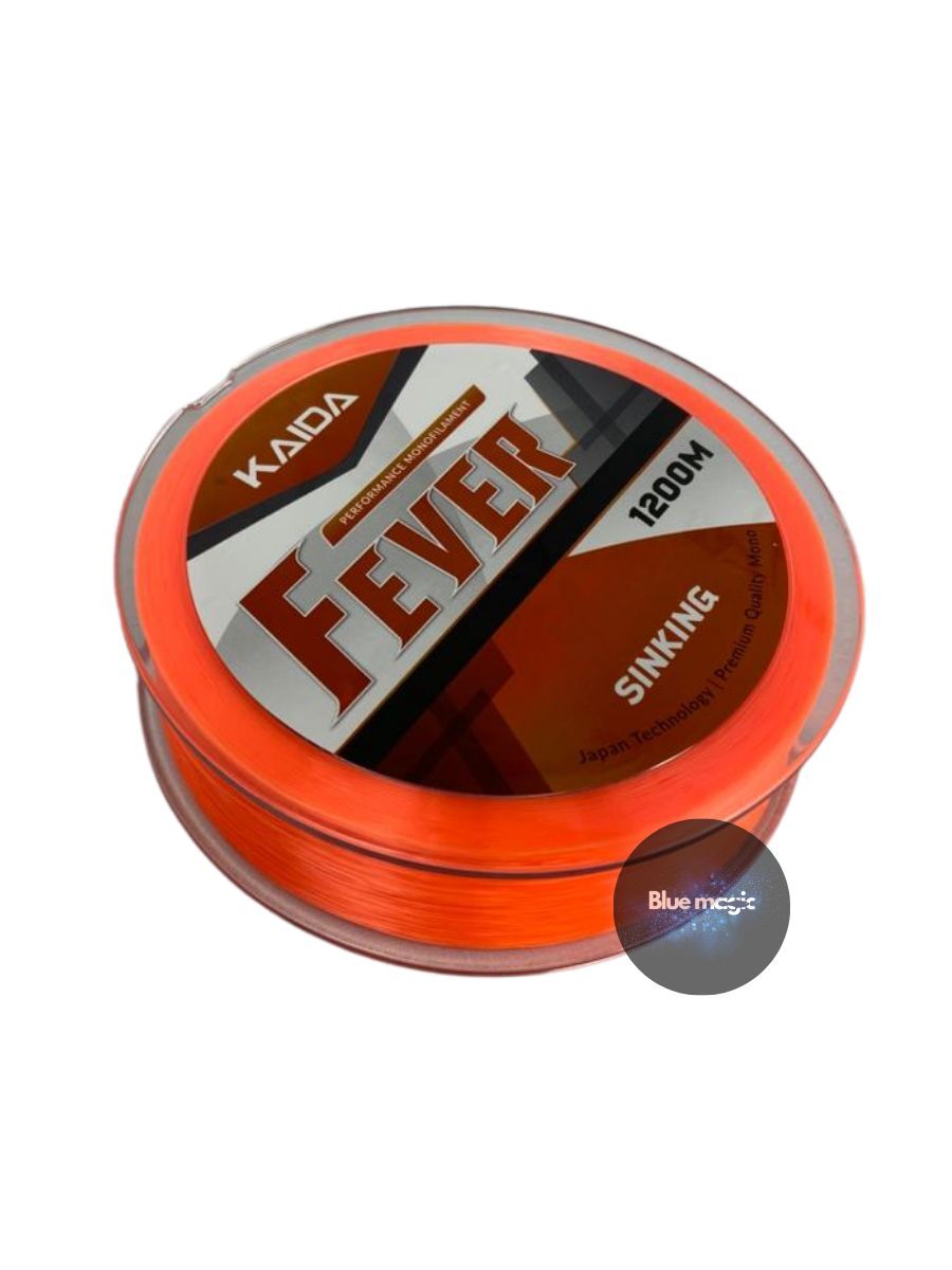 Леска для рыбалки карповая Kaida / леска для спиннинга рыболовная FEVER ORANG 1200м 0,405мм 19,44кг