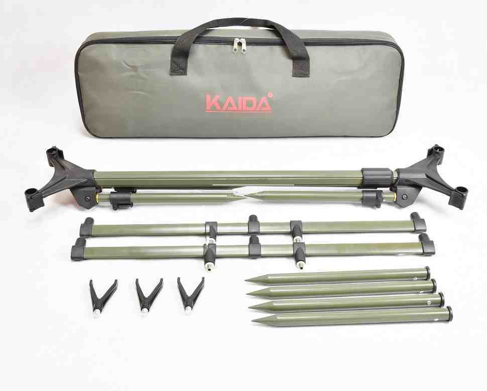 Подставка для удочек, ROD-POD Kaida A9-5 на 4-х ногах, под 5 удочки, чехол-сумка
