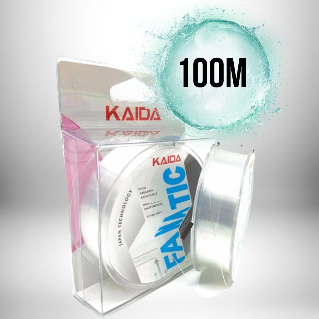 Леска монофильная Kaida FANATIC 100м прозрачная 0.40мм/18.07кг