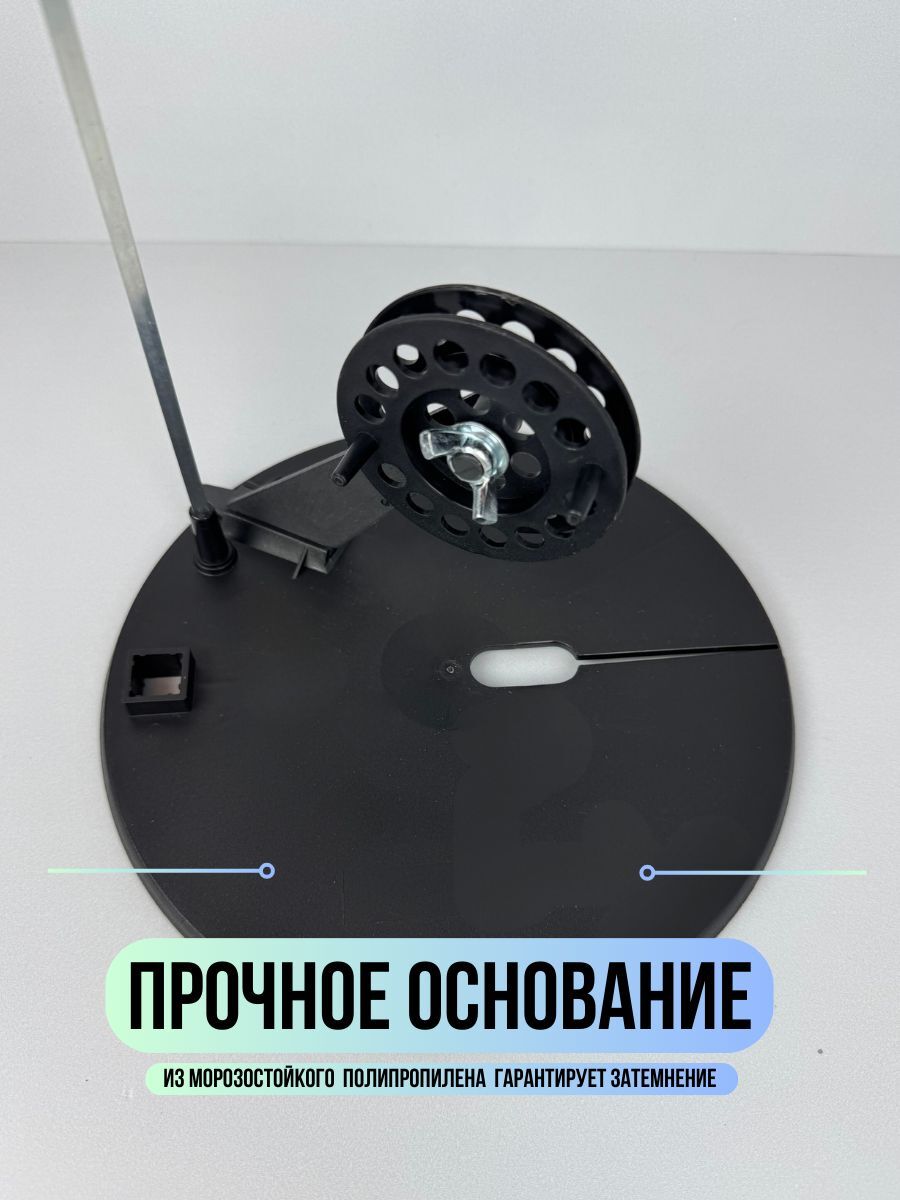 Жерлицы зимние оснащенные / набор жерлиц в сумке 5 штук Blue Magic пластиковая стойка, диаметр катушки 75 мм