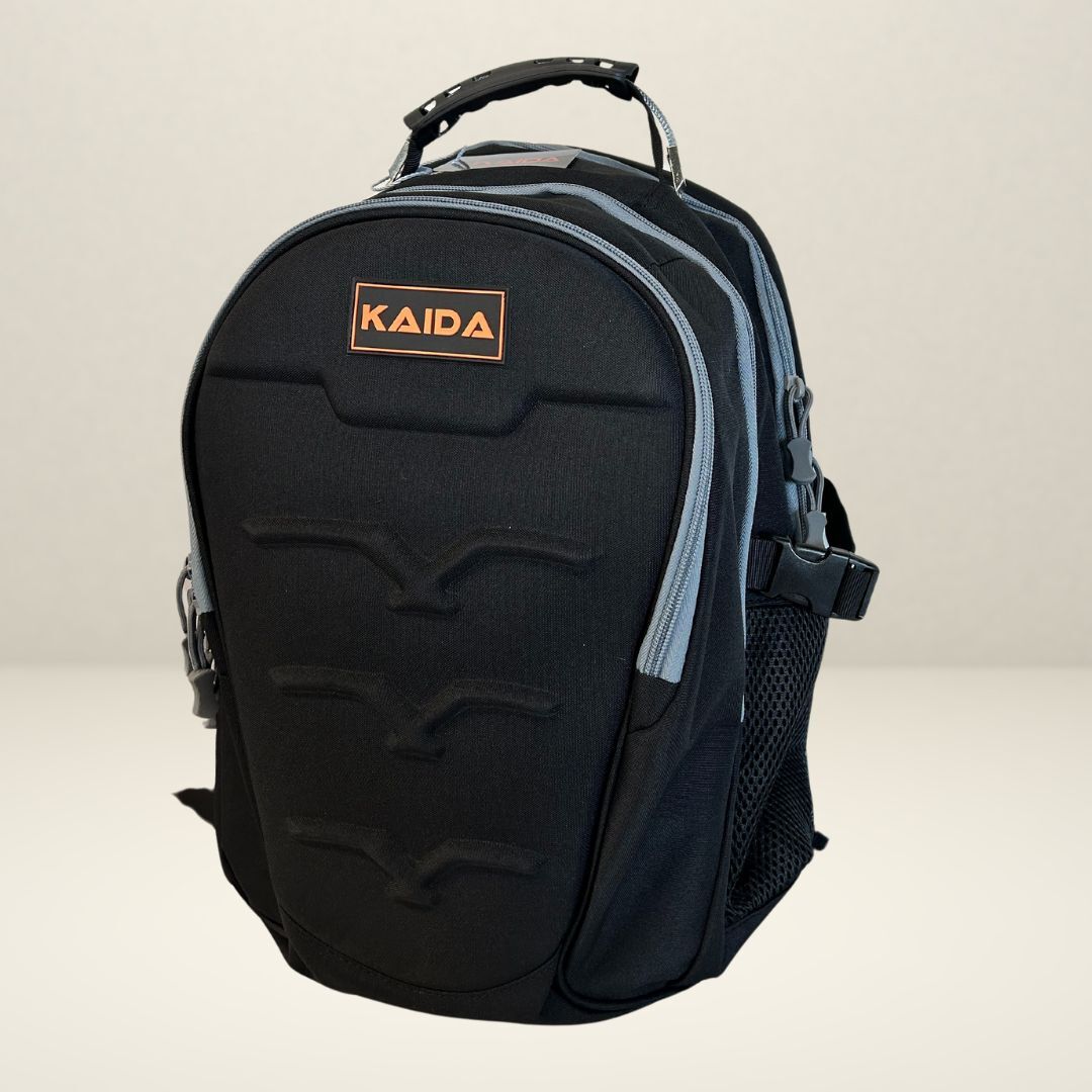 Рюкзак рыболовный / Рюкзак с зарядкой для рыбалки KAIDA черный 45х35х20см