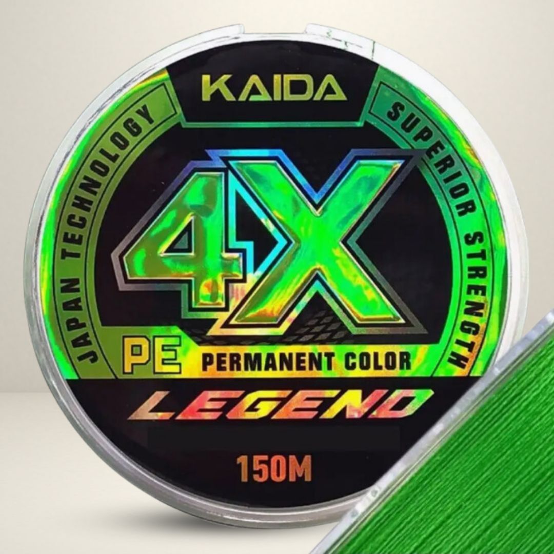 Плетеный шнур для рыбалки / леска плетенка KAIDA 4x Legend 150 м 0.30 мм , 33.62 кг
