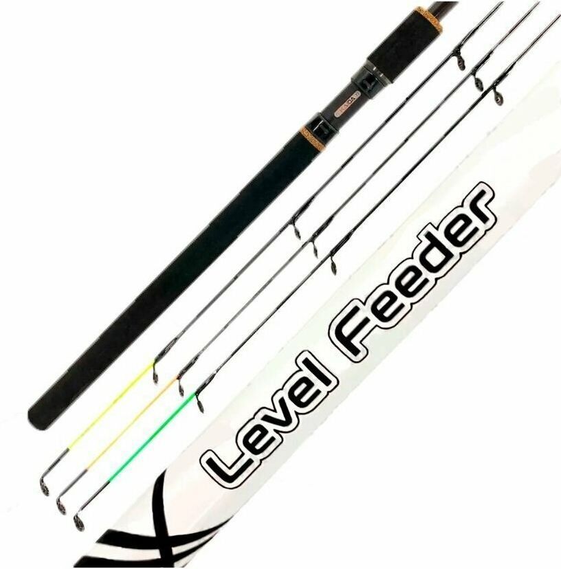 Удилище фидерное Kaida LEVEL FEEDER штекерное трехчастное до 120гр 3.9м / Удочка рыболовная