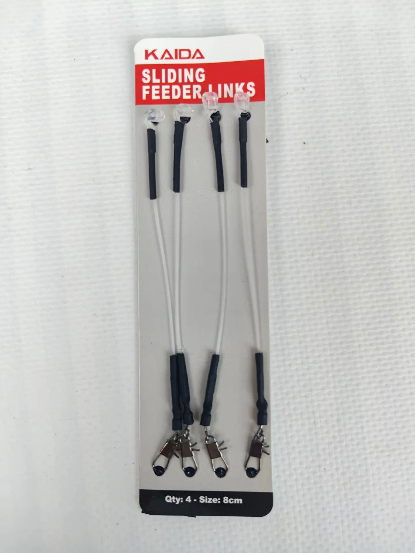 Отвод для поводков KAIDA, набор для фидерной кормушки Sliding feeder links 4 шт 8 см