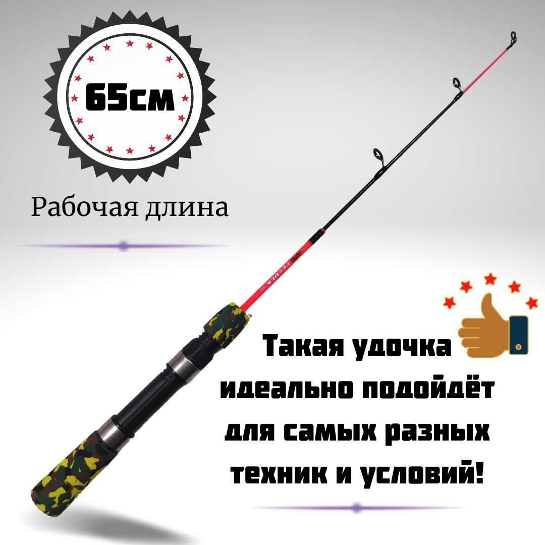 Удочка для зимней рыбалки Sokudo / Зимняя удочка FEEDER HYDG-101, 65 см