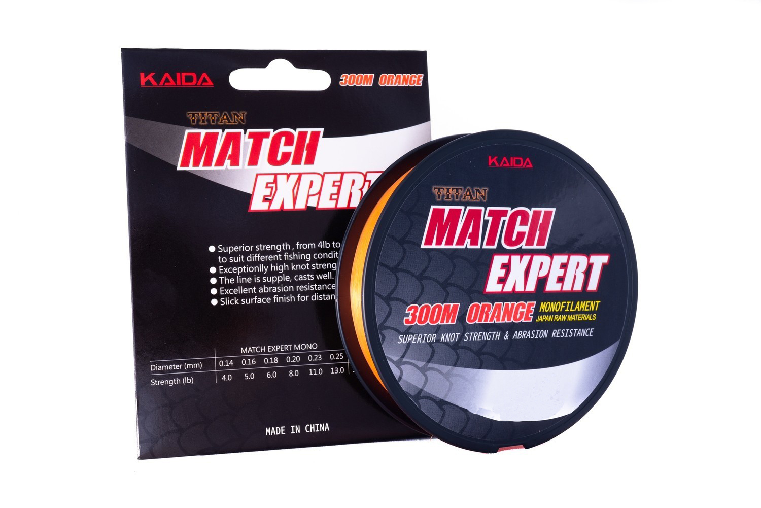 Леска KAIDA TITAN MATCH EXPERT (Red Fantom) 300м 0,20mm 3.6kg