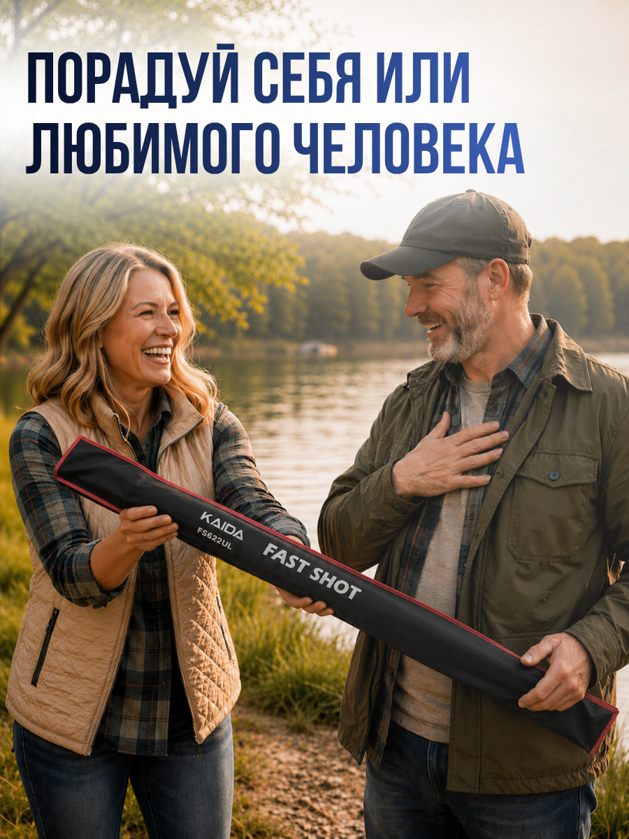 Спиннинг штекерный KAIDA C.W. 0.2-5г FAST SHOT длина 188см удочка штекерная