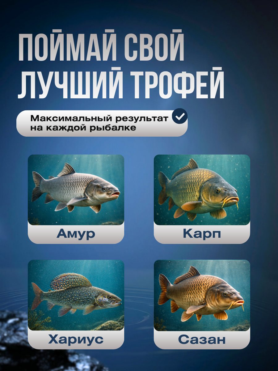 Удилище карповое телескопическое KAIDA Big FISH Tele Carp 3,6м
