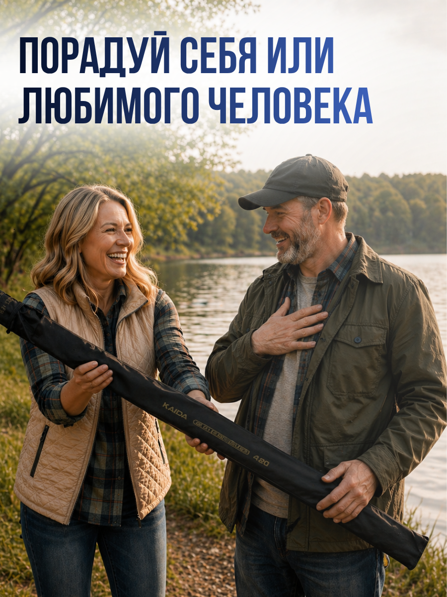 Удилище карповое телескопическое KAIDA Big FISH Tele Carp 3,6м