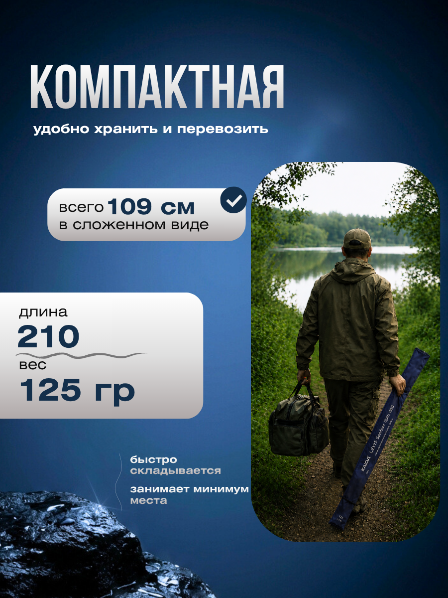 Спиннинг штекерный Kaida LEXUS Sapphire тест 1-10g 2,1м